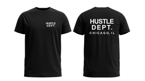 Hustle Dept Tee - Black