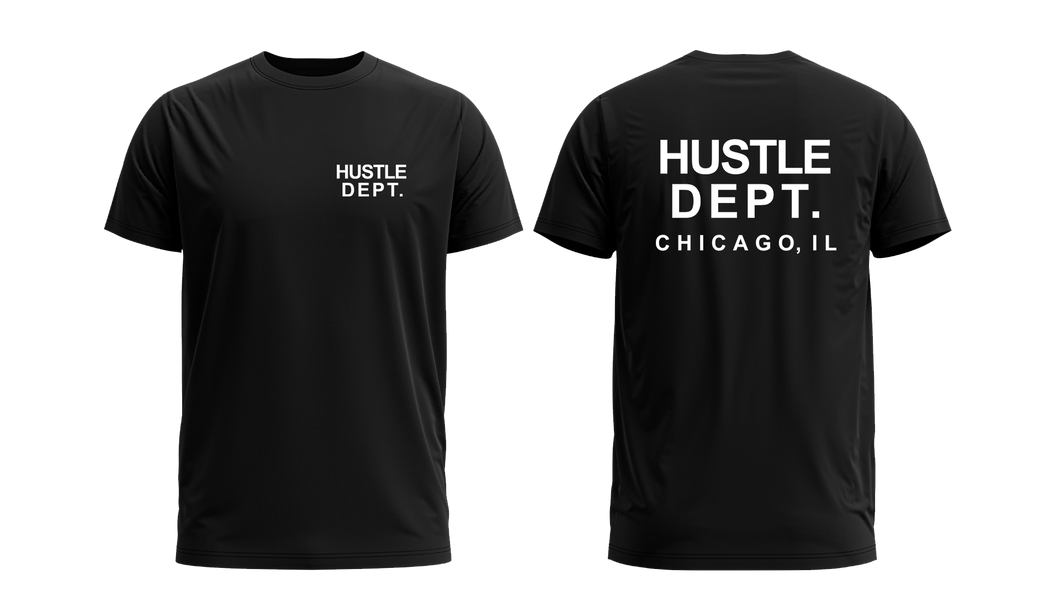 Hustle Dept Tee - Black
