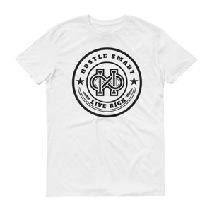 "HUSTLE SMART LIVE RICH" LOGO T-SHIRT